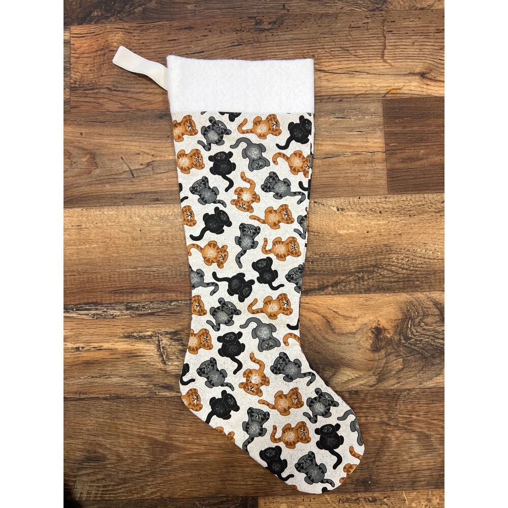 Cats and Tails Handmade Christmas Stocking for You or Pet - Picture 2 of 2